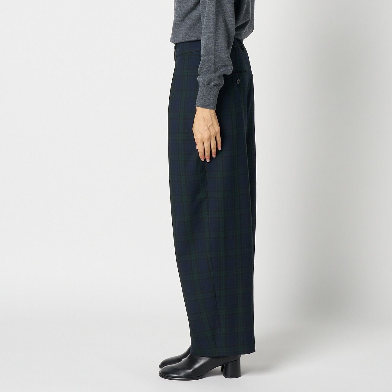 HELIOPOLE「HELIOPOLE CHECK CURVY PANTS」|チノ|