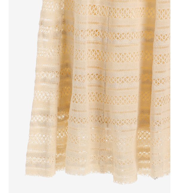 le.coeur blanc「ボーダーレースマーメイドスカート」|スカート|