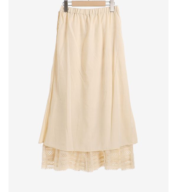 le.coeur blanc「ボーダーレースマーメイドスカート」|スカート|