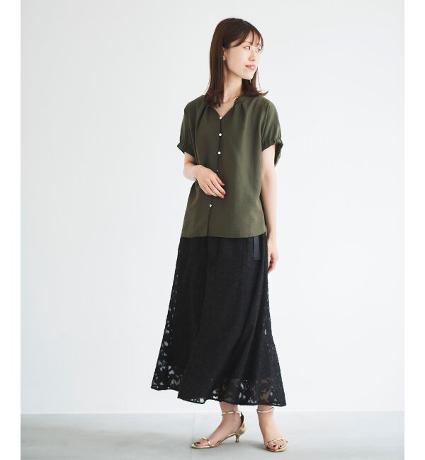  「カットジャカードマーメイドスカート」|スカート|