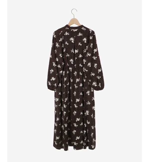 le.coeur blanc「ドット&times;フラワーサテンワンピース」|ワンピース|