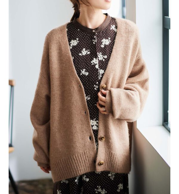 le.coeur blanc「ドット&times;フラワーサテンワンピース」|ワンピース|