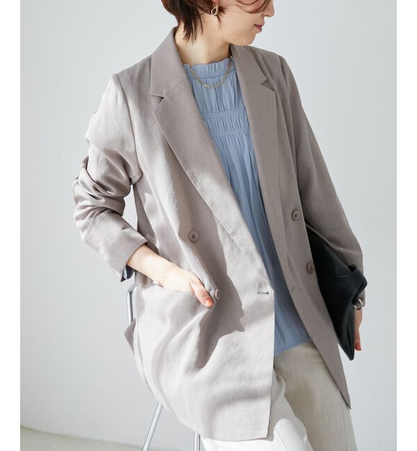  「リネンライクテーラードジャケット」|その他|ｸﾞﾚｰｼﾞｭ