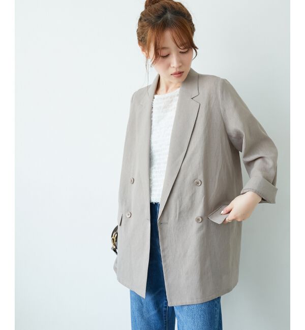  「リネンライクテーラードジャケット」|その他|