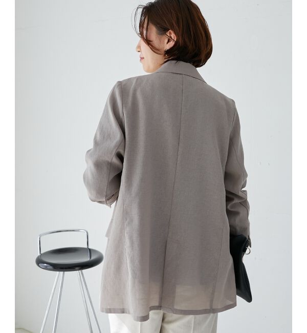  「リネンライクテーラードジャケット」|その他|