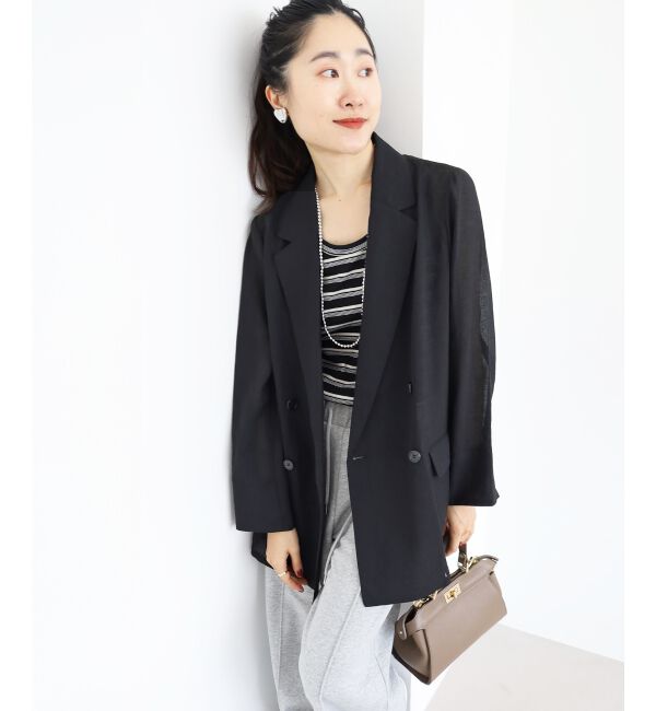  「リネンライクテーラードジャケット」|その他|
