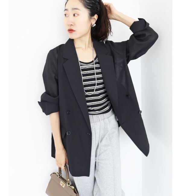  「リネンライクテーラードジャケット」|その他|