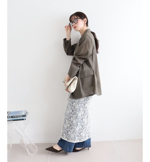  「リネンライクテーラードジャケット」|その他|