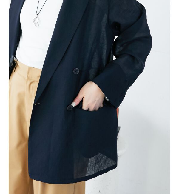  「リネンライクテーラードジャケット」|その他|