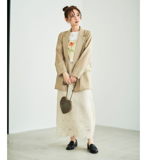  「リネンライクテーラードジャケット」|その他|