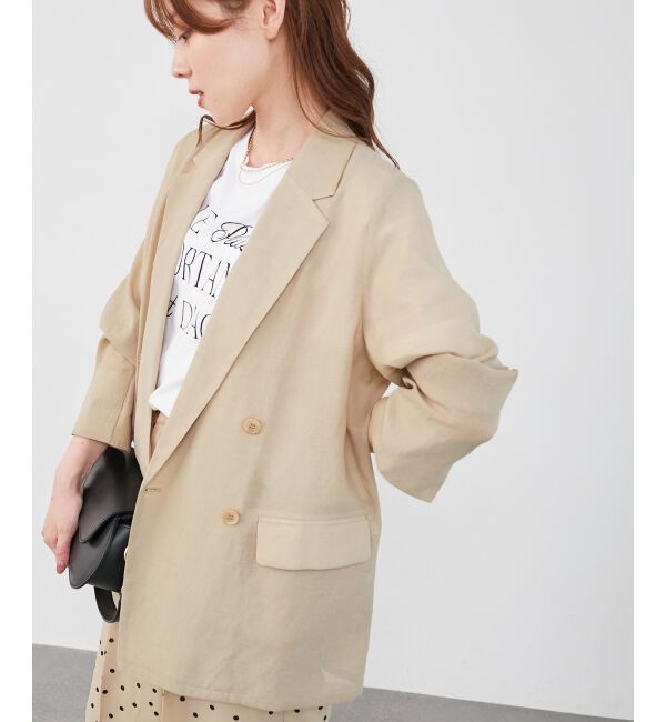  「リネンライクテーラードジャケット」|その他|