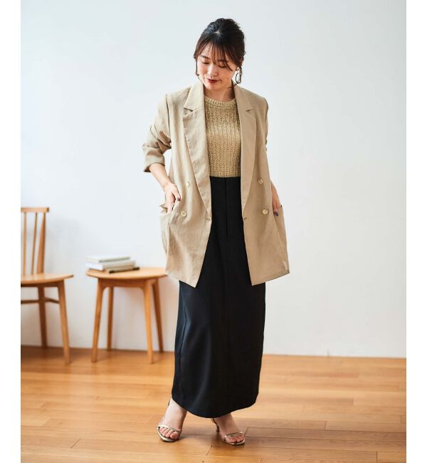 le.coeur blanc「バックリボンサロペットスカート」|ワンピース|