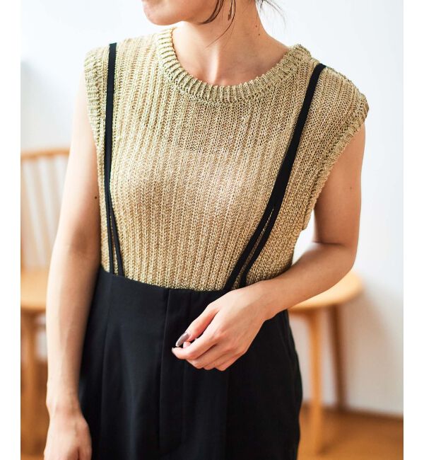 le.coeur blanc「バックリボンサロペットスカート」|ワンピース|