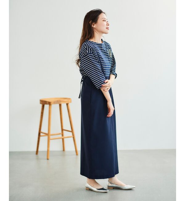 le.coeur blanc「バックリボンサロペットスカート」|ワンピース|