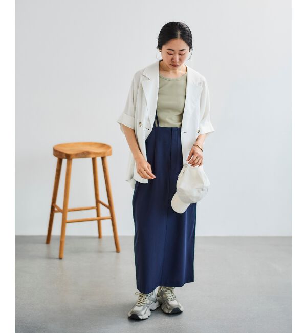 le.coeur blanc「バックリボンサロペットスカート」|ワンピース|