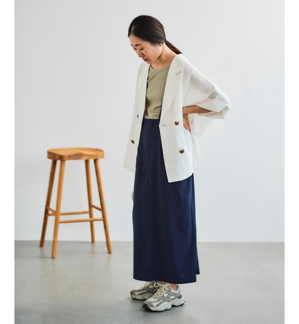 le.coeur blanc「バックリボンサロペットスカート」|ワンピース|