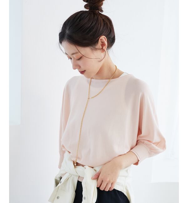  「《手洗い可能》ハイゲージドルマンプルオーバー」|ニット・セーター|