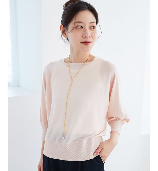  「《手洗い可能》ハイゲージドルマンプルオーバー」|ニット・セーター|