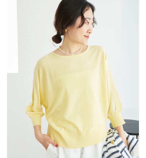  「《手洗い可能》ハイゲージドルマンプルオーバー」|ニット・セーター|