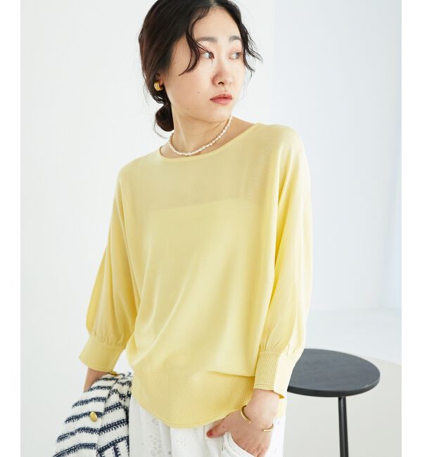  「《手洗い可能》ハイゲージドルマンプルオーバー」|ニット・セーター|