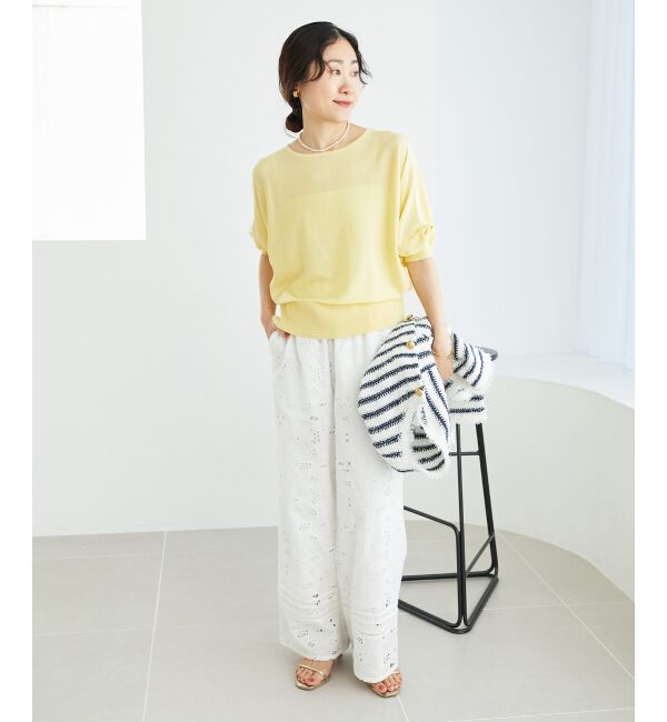  「《手洗い可能》ハイゲージドルマンプルオーバー」|ニット・セーター|