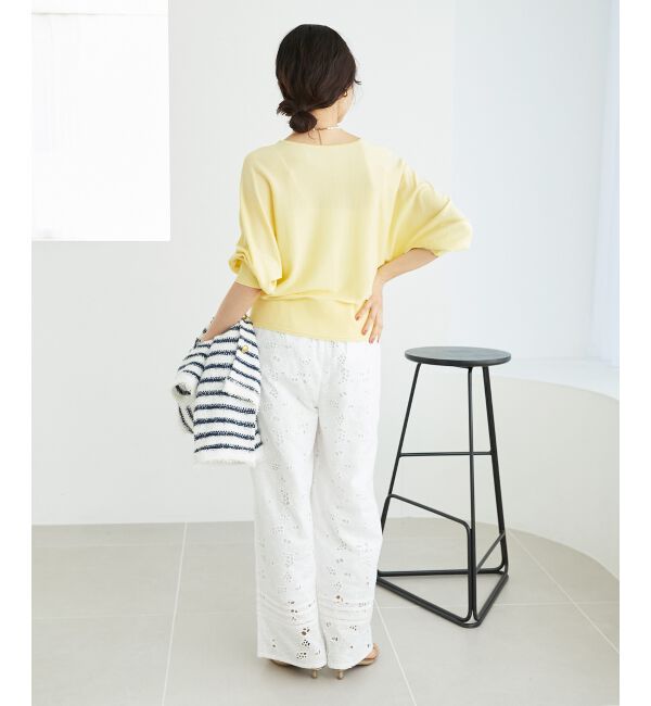  「《手洗い可能》ハイゲージドルマンプルオーバー」|ニット・セーター|