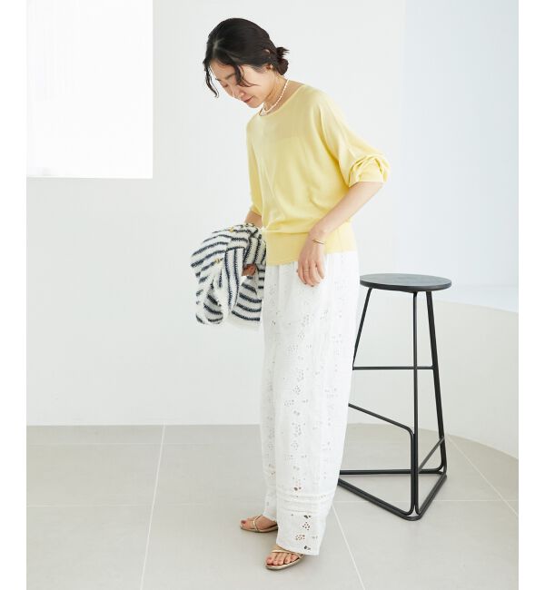  「《手洗い可能》ハイゲージドルマンプルオーバー」|ニット・セーター|