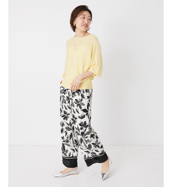  「《手洗い可能》ハイゲージドルマンプルオーバー」|ニット・セーター|