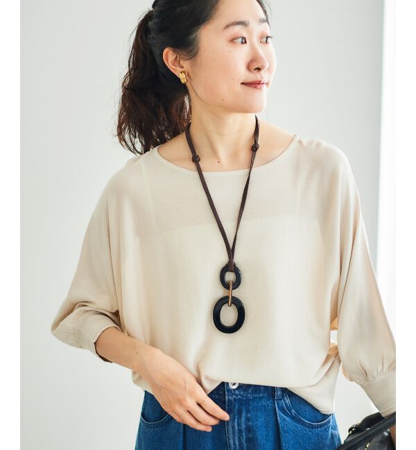  「《手洗い可能》ハイゲージドルマンプルオーバー」|ニット・セーター|