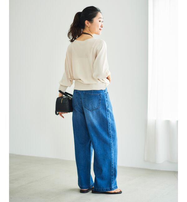  「《手洗い可能》ハイゲージドルマンプルオーバー」|ニット・セーター|