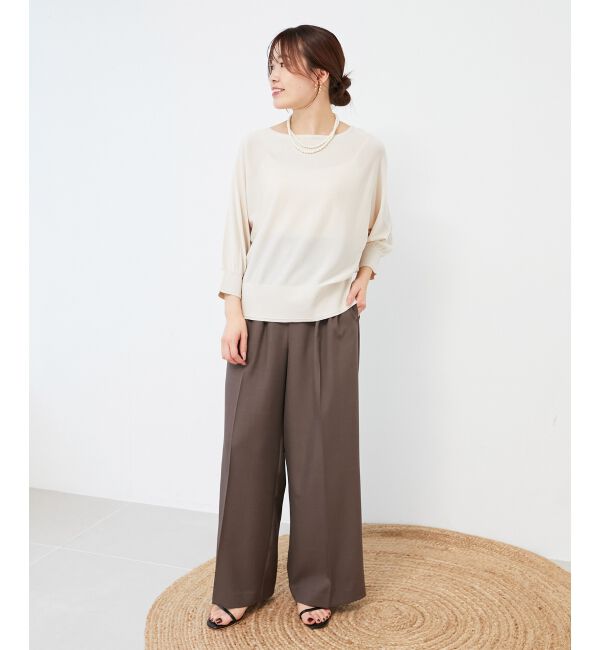  「《手洗い可能》ハイゲージドルマンプルオーバー」|ニット・セーター|