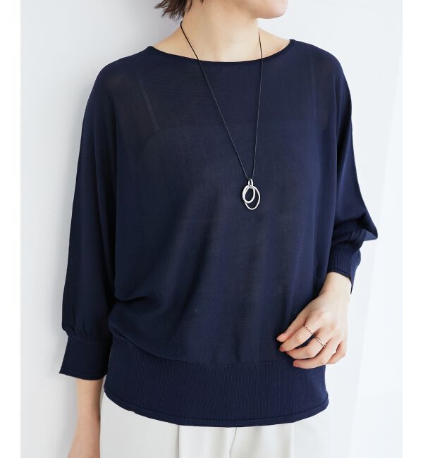  「《手洗い可能》ハイゲージドルマンプルオーバー」|ニット・セーター|