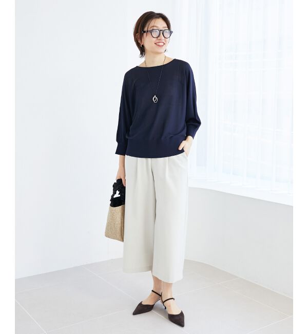  「《手洗い可能》ハイゲージドルマンプルオーバー」|ニット・セーター|