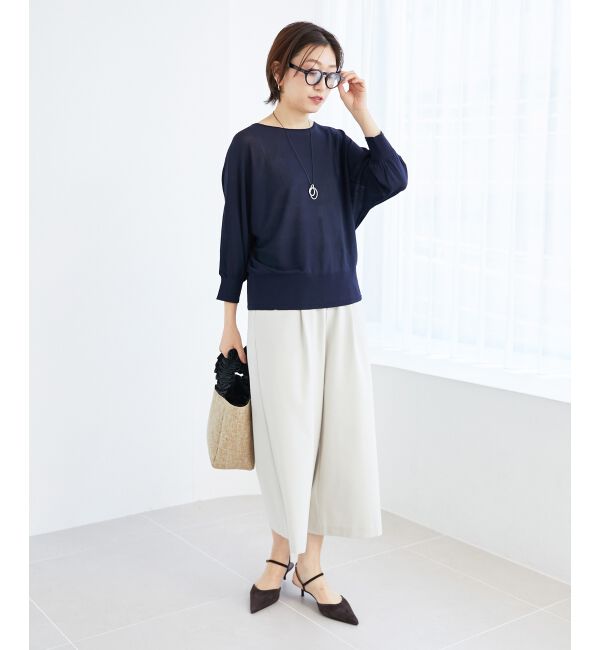  「《手洗い可能》ハイゲージドルマンプルオーバー」|ニット・セーター|