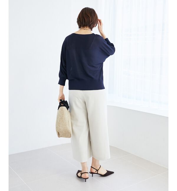  「《手洗い可能》ハイゲージドルマンプルオーバー」|ニット・セーター|