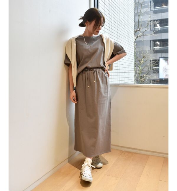  「MVS天竺プルオーバー&times;スカートセット」|ワンピース|