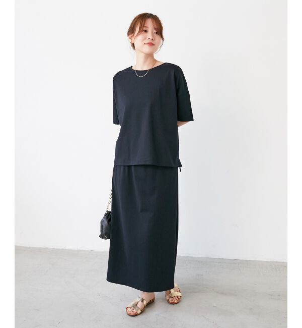  「MVS天竺プルオーバー&times;スカートセット」|ワンピース|