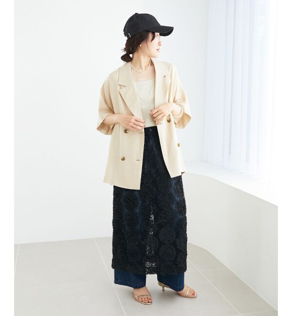  「TORRAZZO DONNAエンブロイダリーレーススカート」|スカート|