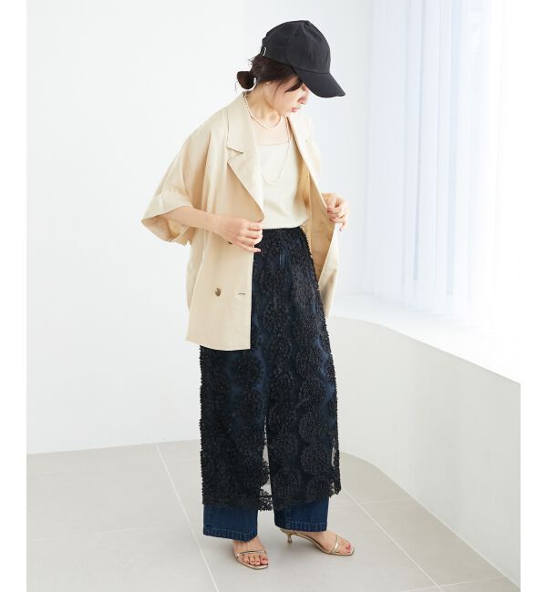  「TORRAZZO DONNAエンブロイダリーレーススカート」|スカート|