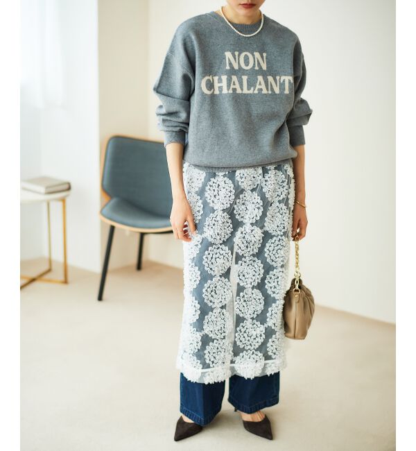  「TORRAZZO DONNAエンブロイダリーレーススカート」|スカート|
