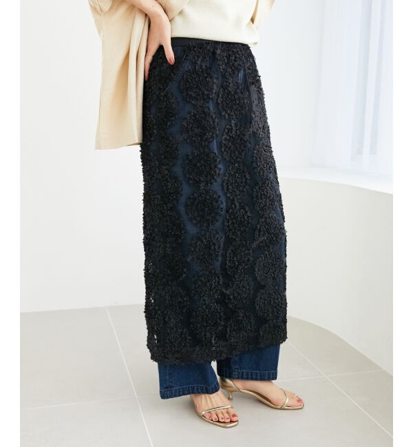  「TORRAZZO DONNAエンブロイダリーレーススカート」|スカート|