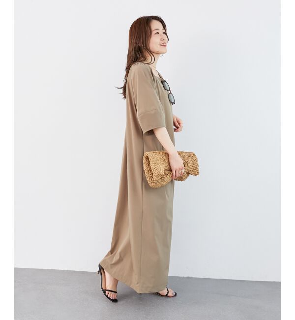  「《接触冷感》ナイロンストレッチ2WAYワンピース」|ワンピース|