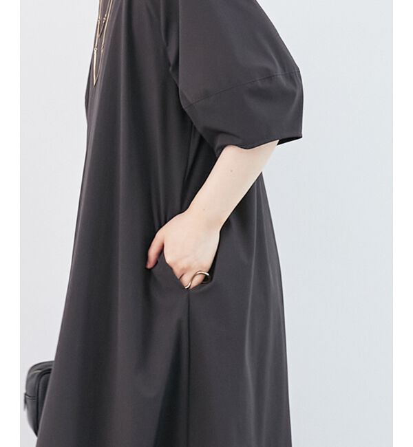  「《接触冷感》ナイロンストレッチ2WAYワンピース」|ワンピース|