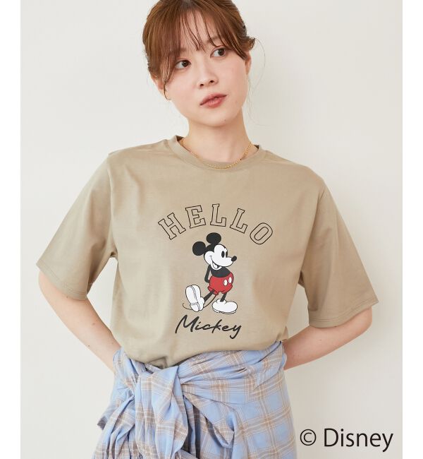  「【Disney】Hello/プリントTシャツ」|Tシャツ・カットソー|