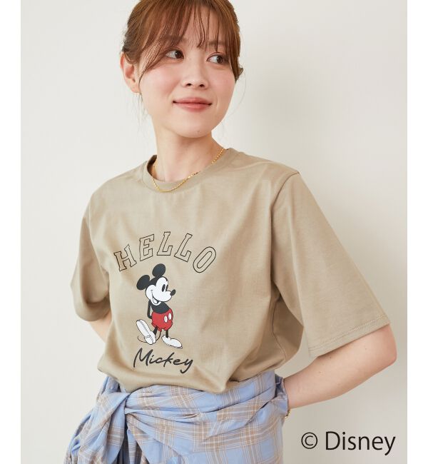  「【Disney】Hello/プリントTシャツ」|Tシャツ・カットソー|