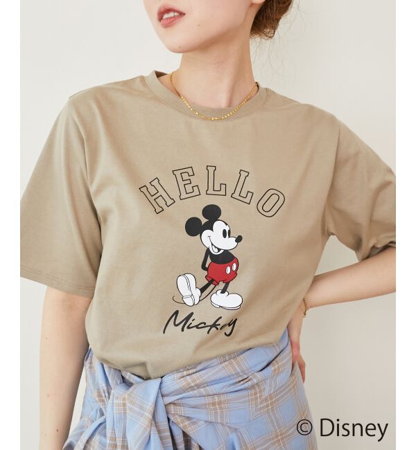  「【Disney】Hello/プリントTシャツ」|Tシャツ・カットソー|