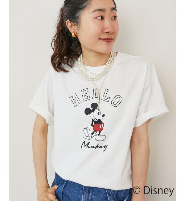  「【Disney】Hello/プリントTシャツ」|Tシャツ・カットソー|