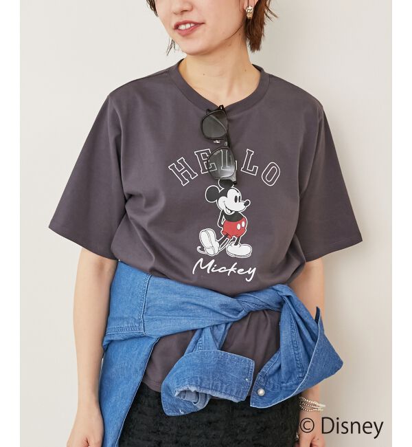 「【Disney】Hello/プリントTシャツ」|Tシャツ・カットソー|