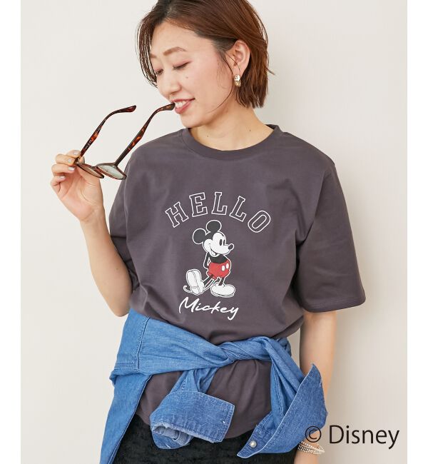  「【Disney】Hello/プリントTシャツ」|Tシャツ・カットソー|