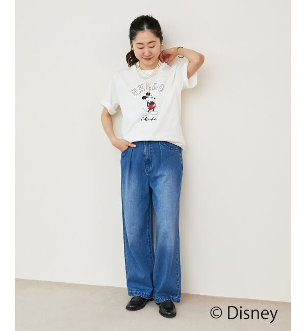  「【Disney】Hello/プリントTシャツ」|Tシャツ・カットソー|